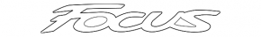 Emblem inscription FOCUS trunk lid Ford Focus mk3 11-18 4d