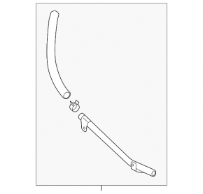 Lexus ES300h inverter cooling system tube 13-18