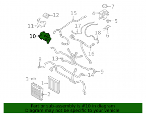 Additional coolant pump for BMW 5 G30 18-23 M, 4.4T