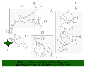 Air intake grille trim Kia Forte 19-24 2.0