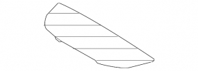 Volvo XC40 19-25 black upper front panel speaker trim
