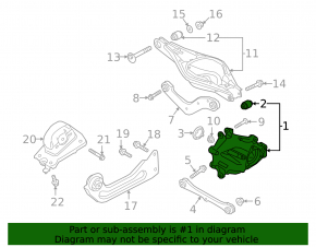 Rear left axle Volvo XC40 19-25 AWD