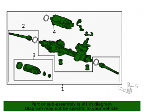 Chevrolet Volt 16- steering rack