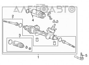 Chevrolet Volt 16- steering rack