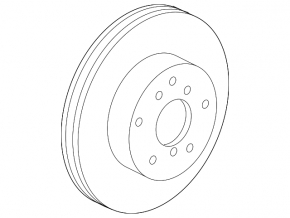 Front left brake disc Lexus ES350 07-12 295/27mm rusty