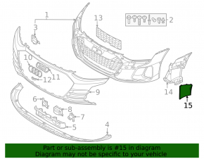Front right brake disc duct for the Audi e-tron GT 22-24