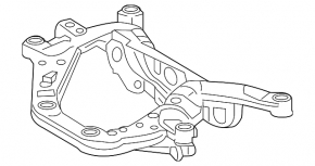 Rear subframe Toyota Rav4 19- hybrid AWD