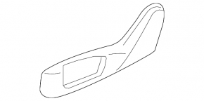 Driver's seat control cover BMW 5 F10 11-16 Elfenbein Weiss, for cleaning