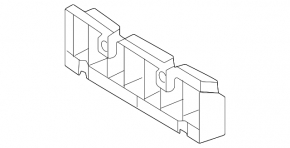 Front bumper central mount Toyota Prius 23-26