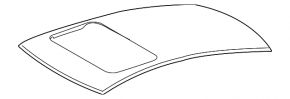 Metal roof Lexus ES250 ES300h ES350 19-26 under the hatch