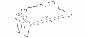Trunk tray left Lexus RX350L RX450hL 18-22 long