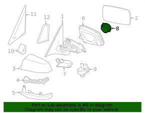 BMW X7 G07 19-25 Left Side Mirror Motor