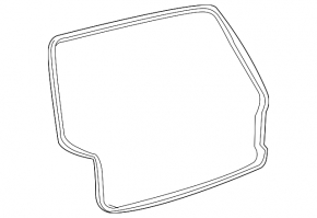 Rubber seal for the tailgate of a Toyota Highlander 2001-2007