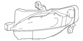 Daytime running light (DRL) right Toyota Corolla 14-19 rest.