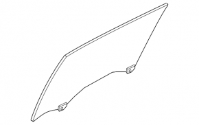 Glass of the rear left door Nissan Maxima A36 16-18