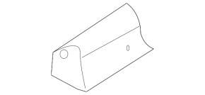 Left tailgate hinge Nissan Rogue Sport 17-22