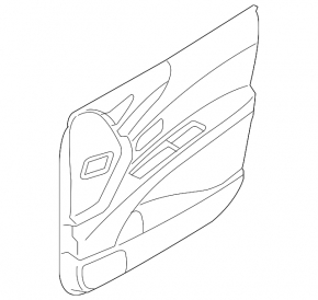 Subaru b9 Tribeca front right door panel, beige