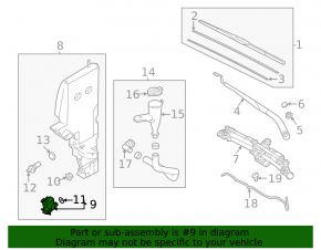 Hyundai Kona 23-25 Electric Windscreen Washer Motor