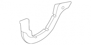 Left trunk hinge trim Mercedes E-class W212 10-16