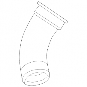 Right intercooler pipe, second, Mercedes GLC 300 20-22, iron