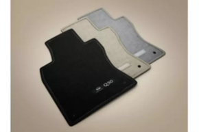 Set of floor mats for Infiniti Q50 14-24, gray, cloth, dry-cleanable