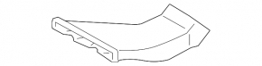Left-hand air duct for cooling the high-pressure battery (HVAC) from the fan of a Toyota Rav4 16-18 hybrid