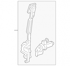 Window lifter with motor rear right Ford Ecosport 18-22