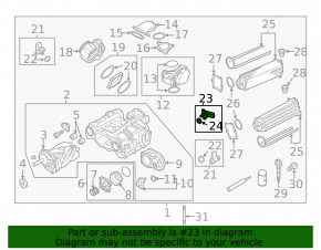Boost Pressure Sensor Audi A6 C7 16-18 3.0T