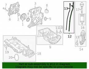 Infiniti QX30 Dipstick Tube 17-
