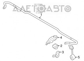 Rear stabilizer link left Subaru Impreza 17- GK