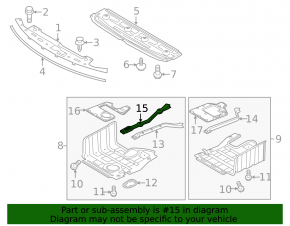 Engine protection bracket central Kia Optima 11-15