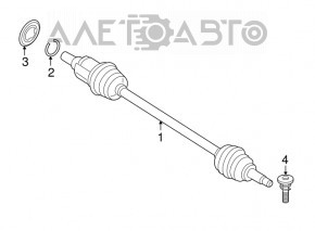 Front left outer CV joint mounting bolt BMW 4 F32/33/36 14-20