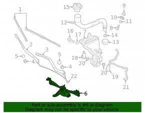 Windscreen wiper trapezoid with motor Volvo XC60 18-24