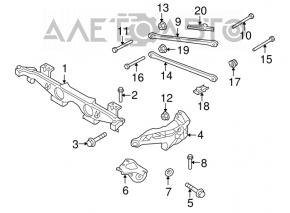 Mini Cooper Clubman R55 07-14 rear subframe rusty