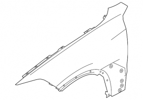 Front left fender BMW X5 G05 19-25 Fender & components, with hybrid