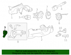 Start-stop button Buick Encore 17-19