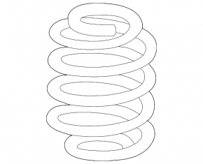 Rear left spring for Audi A6 C8 19-22 Standard