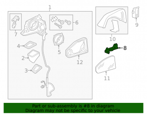 Right mirror turn signal Audi Q7 16-19 VIEW MAX
