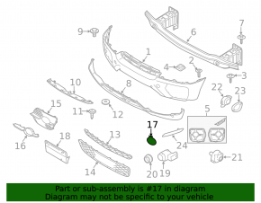 Front bumper tow hook cap, right, BMW X6 E71 08-14