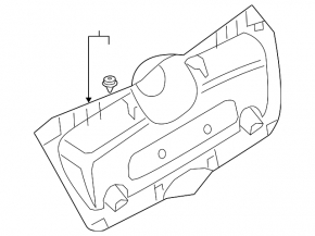 Mini Cooper F56 Trunk Door Trim 3d 14-24 Black