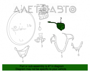 Control button under the steering wheel right Jeep Cherokee KL 14-18