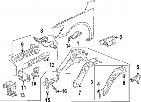 Front left quarter Honda Accord 23-