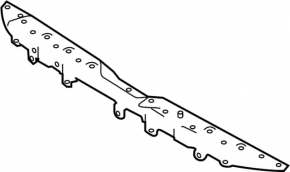 Front bumper mount upper central Infiniti Q50 14-20