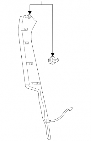 Trunk lid tilt sensor right Subaru Forester 19-24 SK