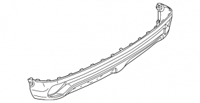 Rear bare lower bumper Mitsubishi Eclipse Cross 18-