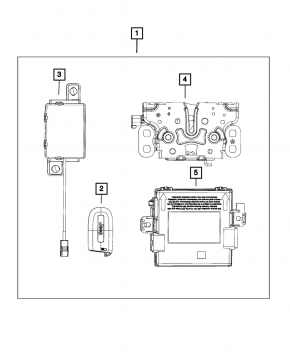 Remote Functions Receiver Module Connector Jeep Compass 17-