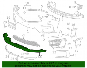Acura RDX 19-25 2019-21 Front Bumper Lip