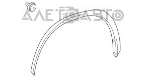 Front left wing arch trim Toyota Highlander 20-