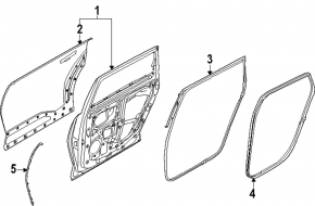 Kia EV9 24-25 rear left door
