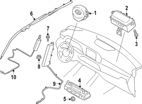 Steering wheel airbag for the driver's Hyundai Palisade 20-22